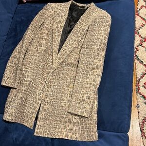 PHILIPP PLEIN COUTURE LEOPARD TWEED BLAZER
